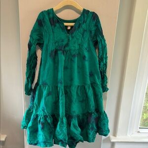 Pink Chicken Teal and Navy Kids Dress 7